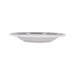 Royalford RF12706 10" melamine deep dinner plate| lightweight & chip-resistant with durable build| dishwasher & freezer safe, ideal for serving meals with style|