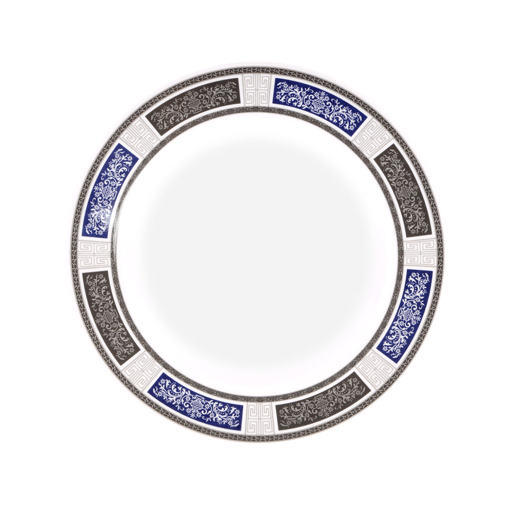 Royalford RF12706 10" melamine deep dinner plate| lightweight & chip-resistant with durable build| dishwasher & freezer safe, ideal for serving meals with style|