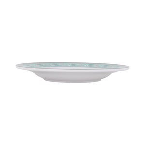 Royalford RF12707 10" melamine deep dinner plate| durable chip-resistant build and lightweight design| elegant finish, dishwasher and freezer safe for daily use|