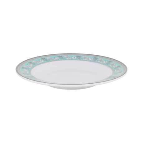 Royalford RF12707 10" melamine deep dinner plate| durable chip-resistant build and lightweight design| elegant finish, dishwasher and freezer safe for daily use|