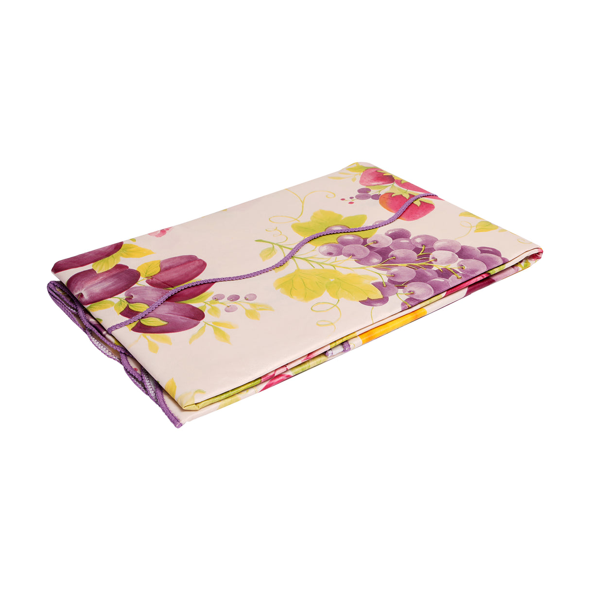 Royalford RF1270-TC PVC Table Cloth |  Square Waterproof Floral Dining Table Cover | Spill-Resistant Easy Clean Plastic Tablecloth for Kitchen, Dining & Outdoor Use