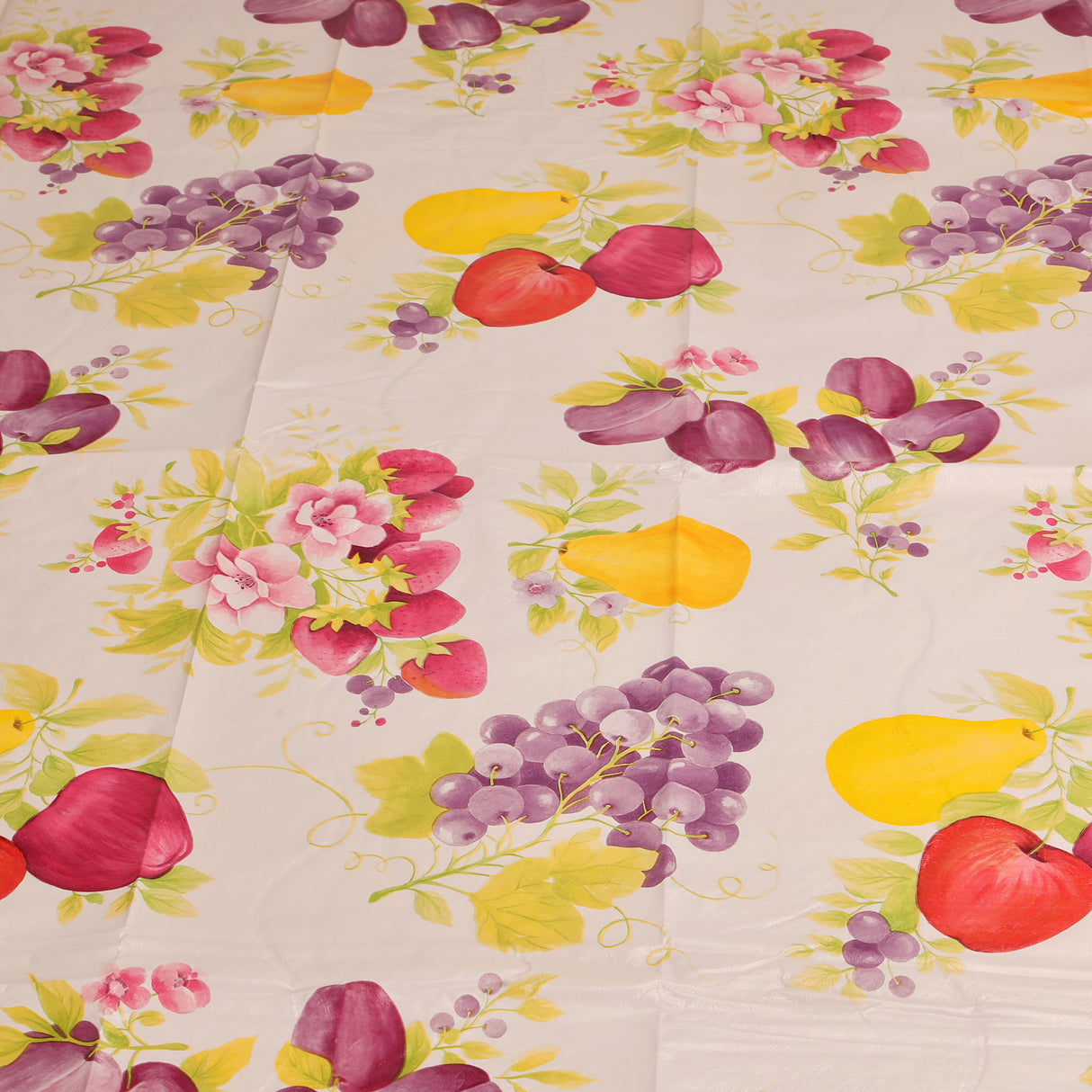 Royalford RF1270-TC PVC Table Cloth |  Square Waterproof Floral Dining Table Cover | Spill-Resistant Easy Clean Plastic Tablecloth for Kitchen, Dining & Outdoor Use