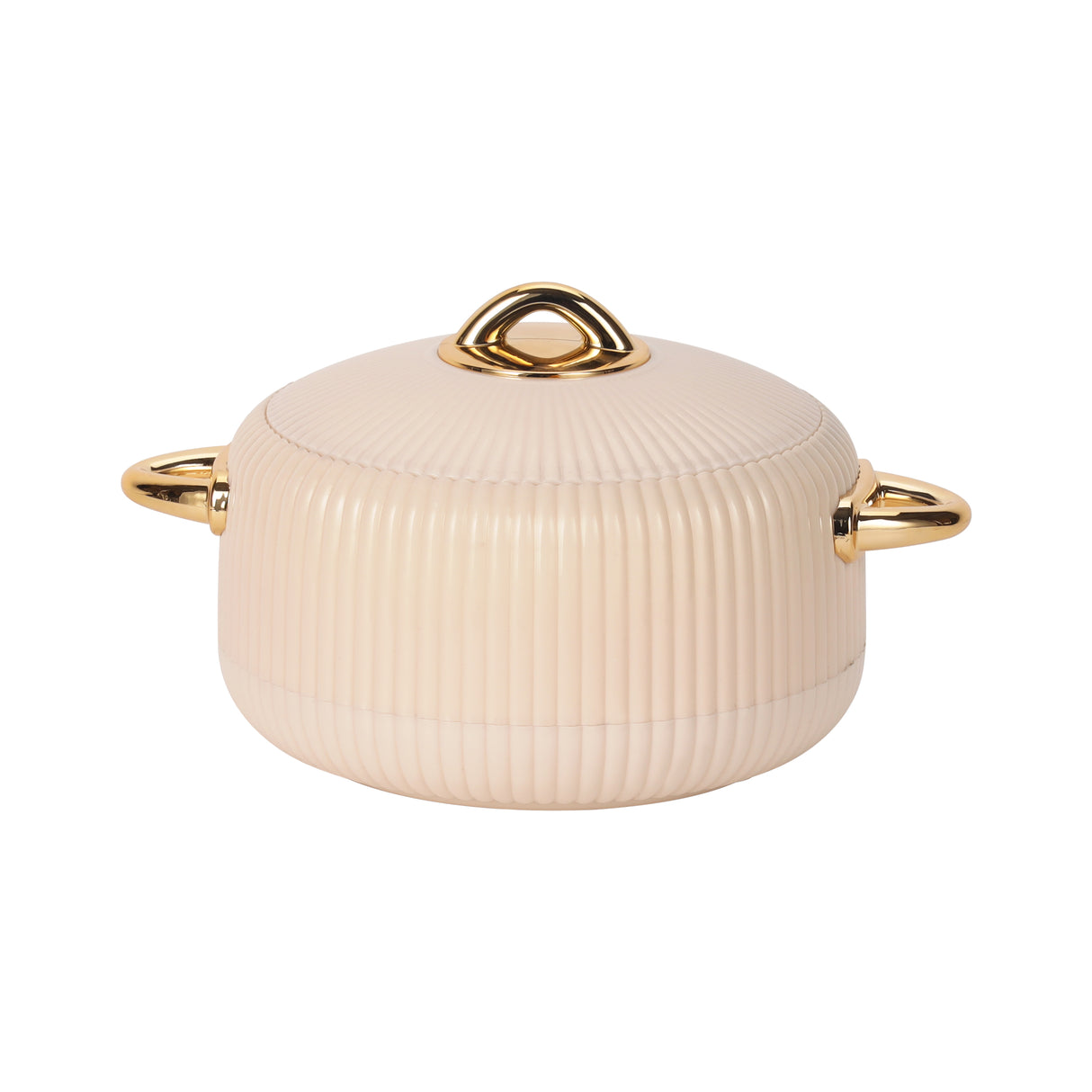 Royalford RF12710 Pearl Insulated Hot Pot 2400ml | Stainless Steel Inner Casserole |  PU Insulation | Durable PP Outer Body & Firm Twist Lock Lid | Perfect for Serving