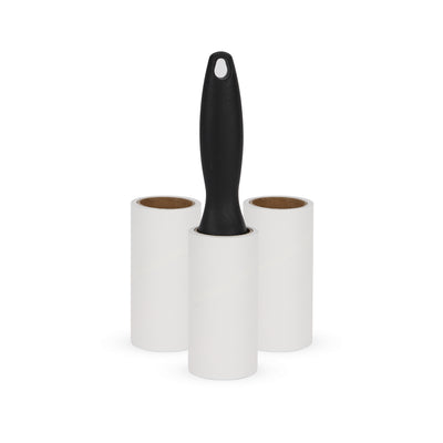 Royalford RF12713 Lint Roller Set | 3 Sticky Rollers & Ergonomic Handle| 60 Sheets Per Roll| Portable Pet Hair and Lint Remover for Clothes, Furniture, Carpets & Blankets