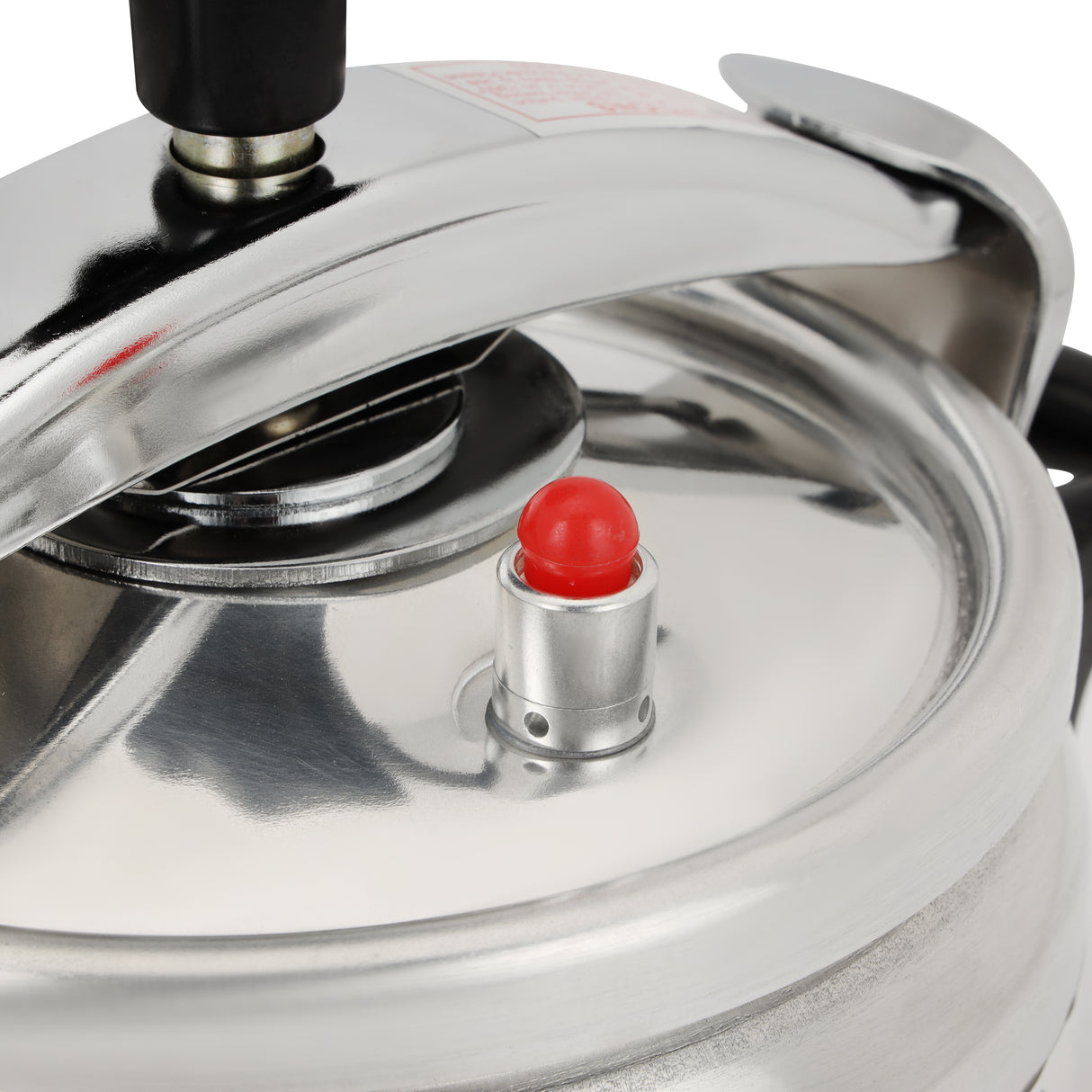 Royalford RF12714 3L aluminium pressure cooker with multi-safety device| pressure indicator, strong welded base, food-grade sealing ring and even heat cooking performance
