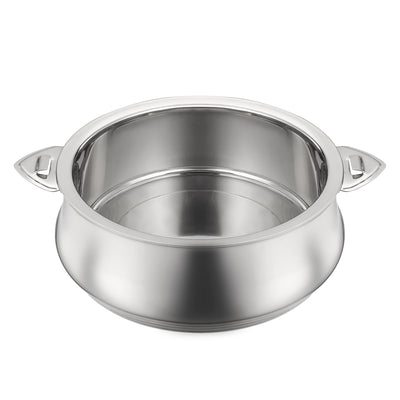 Royalford RF12719 Suhur Hot Pot 3500ml | Stainless Steel Double Wall Vacuum Insulated Food Warmer | Twist Lock Lid |Easy Carry Handles for Home Dining & Serving Use