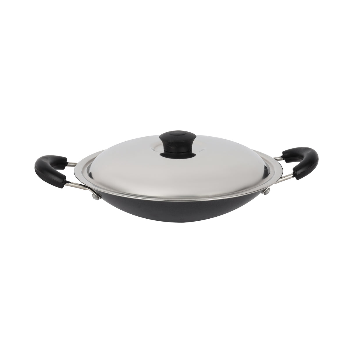 Royalford RF12721 4-in-1 Aluminium Cookware Set | including a 5L pressure cooker | non-stick tawa, appachatti, nylon spoon, durable design for everyday kitchens.