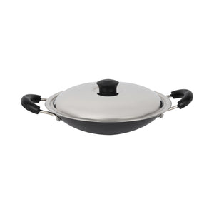 Royalford RF12721 4-in-1 Aluminium Cookware Set | including a 5L pressure cooker | non-stick tawa, appachatti, nylon spoon, durable design for everyday kitchens.
