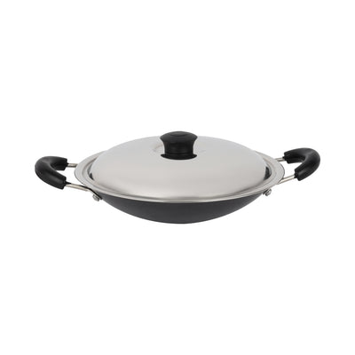 Royalford RF12721 4-in-1 Aluminium Cookware Set | including a 5L pressure cooker | non-stick tawa, appachatti, nylon spoon, durable design for everyday kitchens.