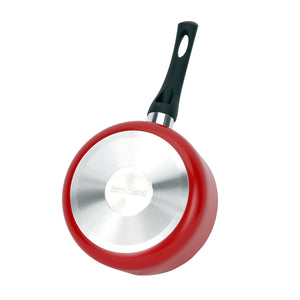 Royalford RF12731 18cm Non-Stick Saucepan |  Durable Aluminium Body | Easy Clean Interior Coating & Heat Resistant Ergonomic Handle | Perfect for Everyday Cooking Use