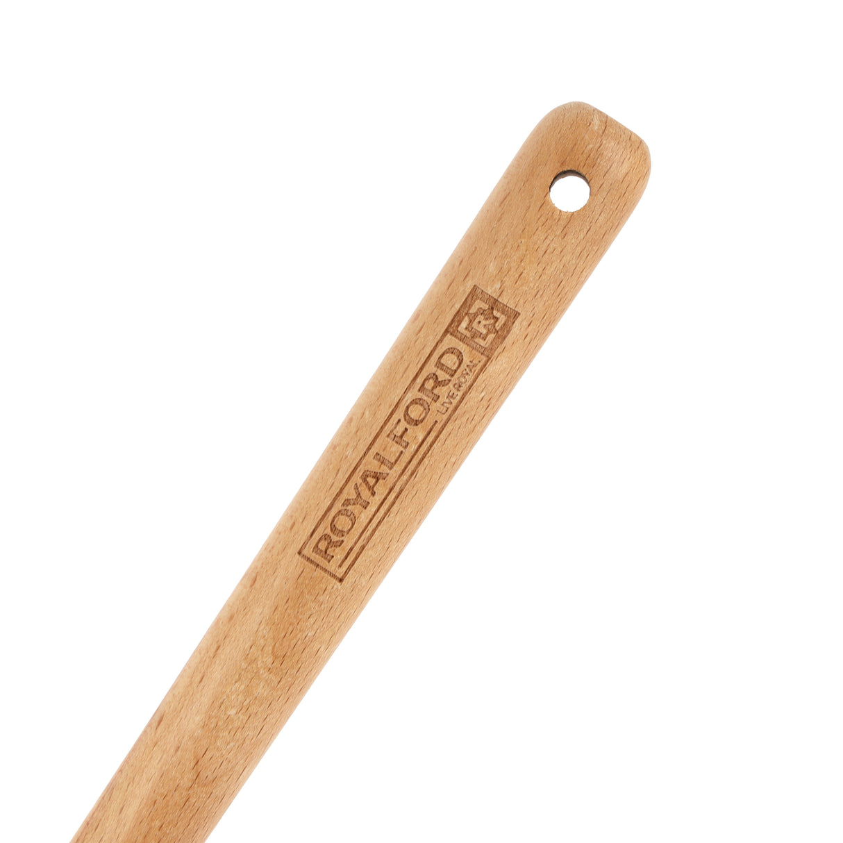 Royalford RF12750 Silicone Scraper with Wooden Handle | Heat Resistant | Food Grade | Non Stick Safe | Durable Kitchen Spatula Scraper Tool for Cooking, Baking  & Mixing