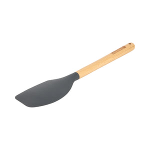 Royalford RF12751 Silicone Spatula with Wooden Handle | Heat Resistant | Food Grade | Non Stick Safe | Durable Kitchen Cooking Tool for Flipping, Stirring  & Scraping