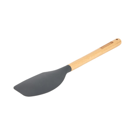 Royalford RF12751 Silicone Spatula with Wooden Handle | Heat Resistant | Food Grade | Non Stick Safe | Durable Kitchen Cooking Tool for Flipping, Stirring  & Scraping