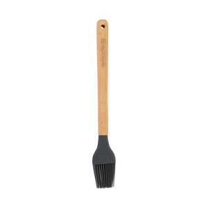 Royalford RF12752 Silicone Basting Brush Spatula with Wooden Handle | Heat Resistant | Food Grade | Non Stick Safe Durable Kitchen Oil Brush for Cooking & Baking BBQ