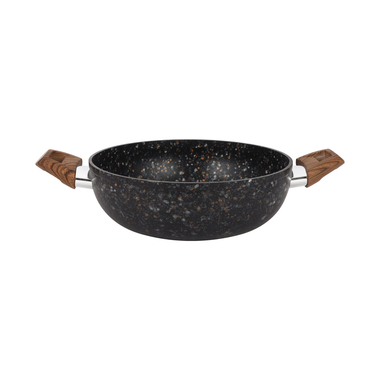 Royalford RF12754 Multistone Forged Aluminium 9-Piece Cookware Set | Granite Non-Stick Coating | Induction Compatible Pots & Pans with Glass Lids and Soft Touch Handles