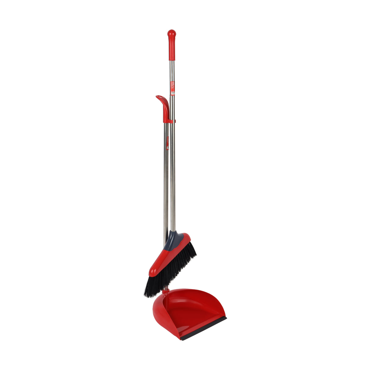 Royalford RF12759  Broom with Dust Pan Set 22.5cm | Floor Cleaning Broom with Steel Handle & PP Bristles | Sweeping Set for Home, Kitchen, Office & All Floor Types