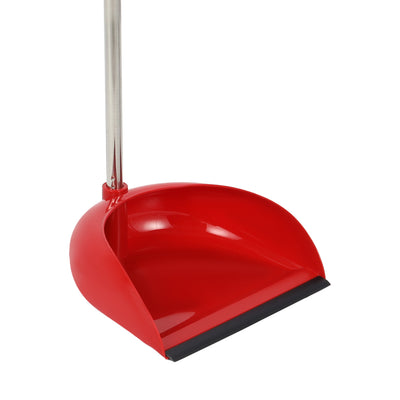 Royalford RF12759  Broom with Dust Pan Set 22.5cm | Floor Cleaning Broom with Steel Handle & PP Bristles | Sweeping Set for Home, Kitchen, Office & All Floor Types