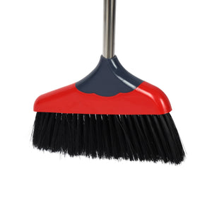 Royalford RF12759  Broom with Dust Pan Set 22.5cm | Floor Cleaning Broom with Steel Handle & PP Bristles | Sweeping Set for Home, Kitchen, Office & All Floor Types