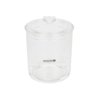 Royalford RF12762 900ML Multipurpose Acrylic Jar with Lid |  Clear Odor-Free and Lead-Free Storage Container | Durable, Top Rack Dishwasher & Freezer Safe Design