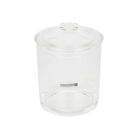 Royalford RF12762 900ML Multipurpose Acrylic Jar with Lid |  Clear Odor-Free and Lead-Free Storage Container | Durable, Top Rack Dishwasher & Freezer Safe Design