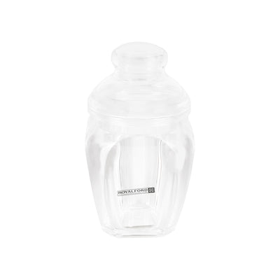 Royalford RF12767 Multipurpose Acrylic Storage Jar 350ML with Lid | Clear Durable Food Storage Container for Spices, Dry Fruits,  Snacks, Tea & Coffee Kitchen Organizer