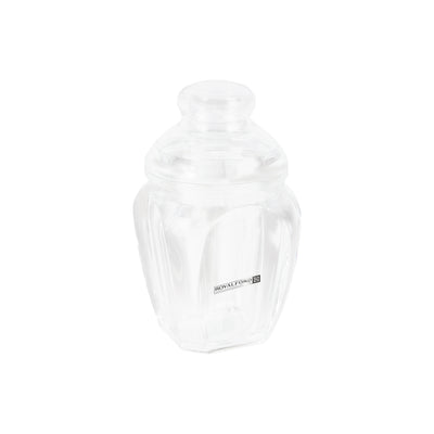 Royalford RF12767 Multipurpose Acrylic Storage Jar 350ML with Lid | Clear Durable Food Storage Container for Spices, Dry Fruits,  Snacks, Tea & Coffee Kitchen Organizer