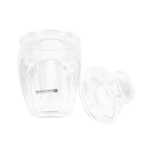 Royalford RF12767 Multipurpose Acrylic Storage Jar 350ML with Lid | Clear Durable Food Storage Container for Spices, Dry Fruits,  Snacks, Tea & Coffee Kitchen Organizer