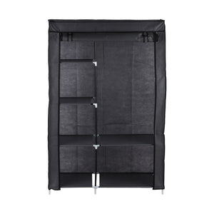 Royalford RF12780 Portable Wardrobe with 6 Shelves | Foldable Fabric Closet with Zipper Cover | Strong Metal Frame | Perfect for Organized Clothes Storage at Home