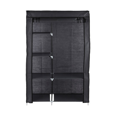 Royalford RF12780 Portable Wardrobe with 6 Shelves | Foldable Fabric Closet with Zipper Cover | Strong Metal Frame | Perfect for Organized Clothes Storage at Home