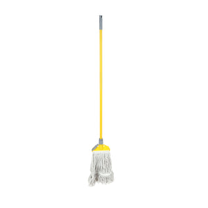 Royalford RF12783 Floor Mop with Iron Handle 120cm Long | Super Absorbent Cotton Threads Cleaning Mop for All Floor Types| Durable Scratch-Free Professional Cleaning Tool