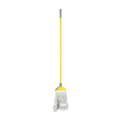 Royalford RF12783 Floor Mop with Iron Handle 120cm Long | Super Absorbent Cotton Threads Cleaning Mop for All Floor Types| Durable Scratch-Free Professional Cleaning Tool