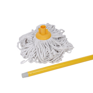 Royalford RF12784 Clean Glide Cotton Mop| super absorbent string head for efficient floor cleaning| durable, easy wringing, quick drying, ideal for home & commercial use|