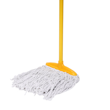 Royalford RF12785 Cotton String Mop with Handle| Super Absorbent Floor Cleaning Mop & Durable Long Handle Lightweight| Easy Use Wet Dry Cleaning for Home Office Floors|