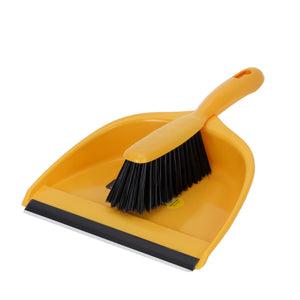 RoyalFord RF12786 Dustpan and Brush Set | Durable Handheld Cleaning Brush with Rubber Edge Dustpan | Ergonomic Handle| Perfect  for Home, Kitchen & Office Floor Cleaning
