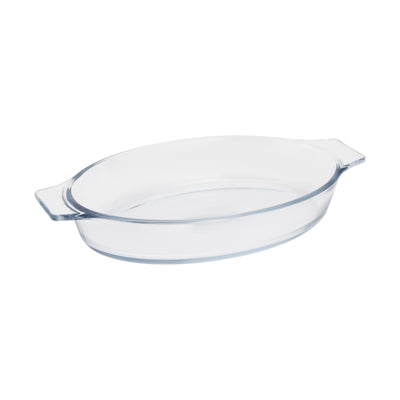 Royalford RF12792 Borosilicate Glass Baking Tray 800ML| oven, freezer & dishwasher safe| BPA-free bake & serve dish with transparent design for baking and serving|