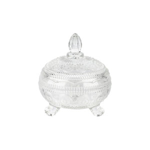 Royalford RF12796 premium glass candy jar with lid| durable soda lime glass & elegant design| ideal for storing candies, dry fruits, snacks, freezer and multipurpose use|