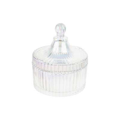 Royalford RF12797 Glass Candy Jar| premium soda-lime glass and odor-free, lead-free build with secure lid| for storing candies, dry fruits, and snacks stylishly|