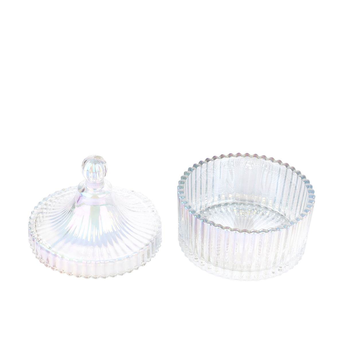 Royalford RF12797 Glass Candy Jar| premium soda-lime glass and odor-free, lead-free build with secure lid| for storing candies, dry fruits, and snacks stylishly|