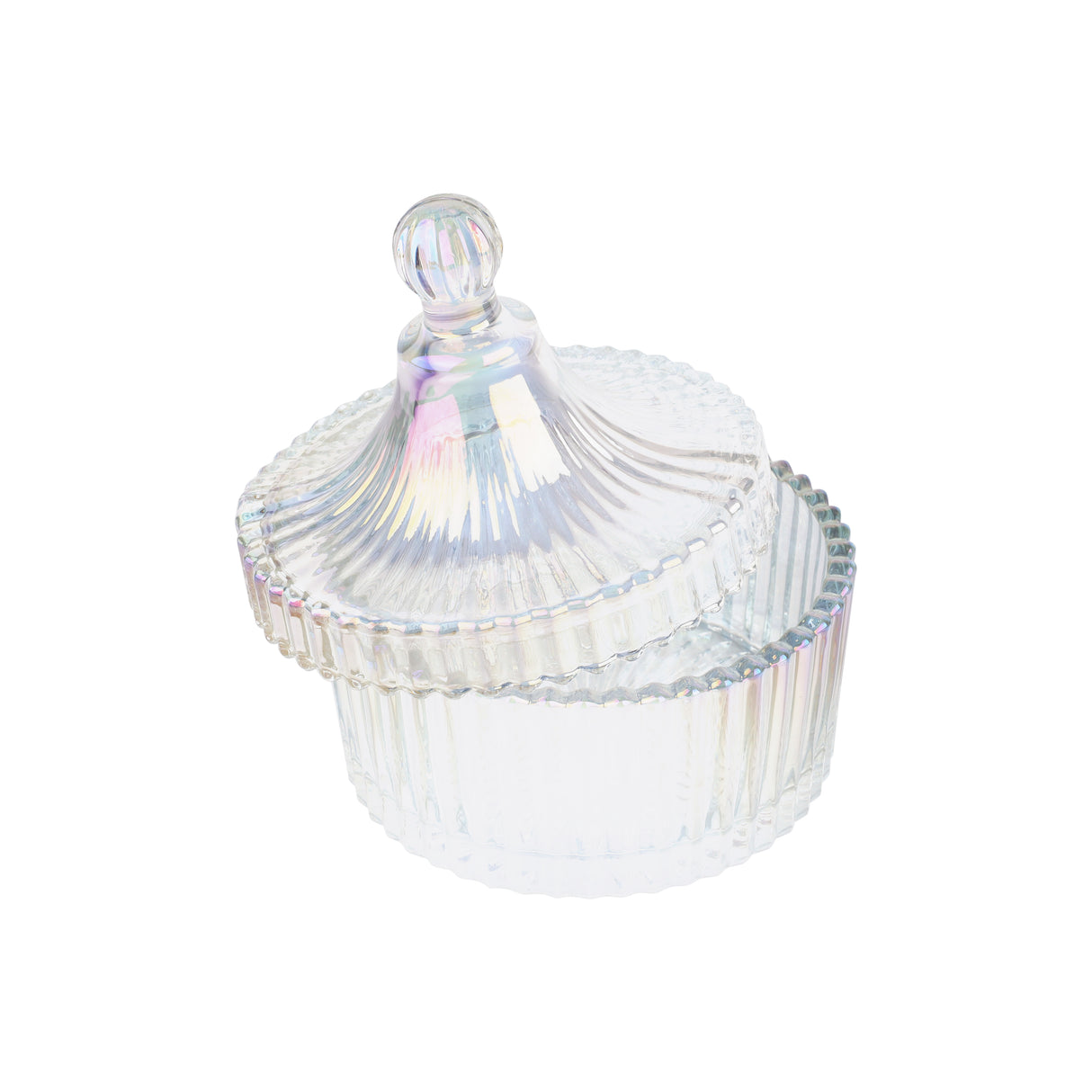 Royalford RF12797 Glass Candy Jar| premium soda-lime glass and odor-free, lead-free build with secure lid| for storing candies, dry fruits, and snacks stylishly|