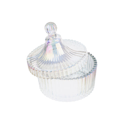 Royalford RF12797 Glass Candy Jar| premium soda-lime glass and odor-free, lead-free build with secure lid| for storing candies, dry fruits, and snacks stylishly|