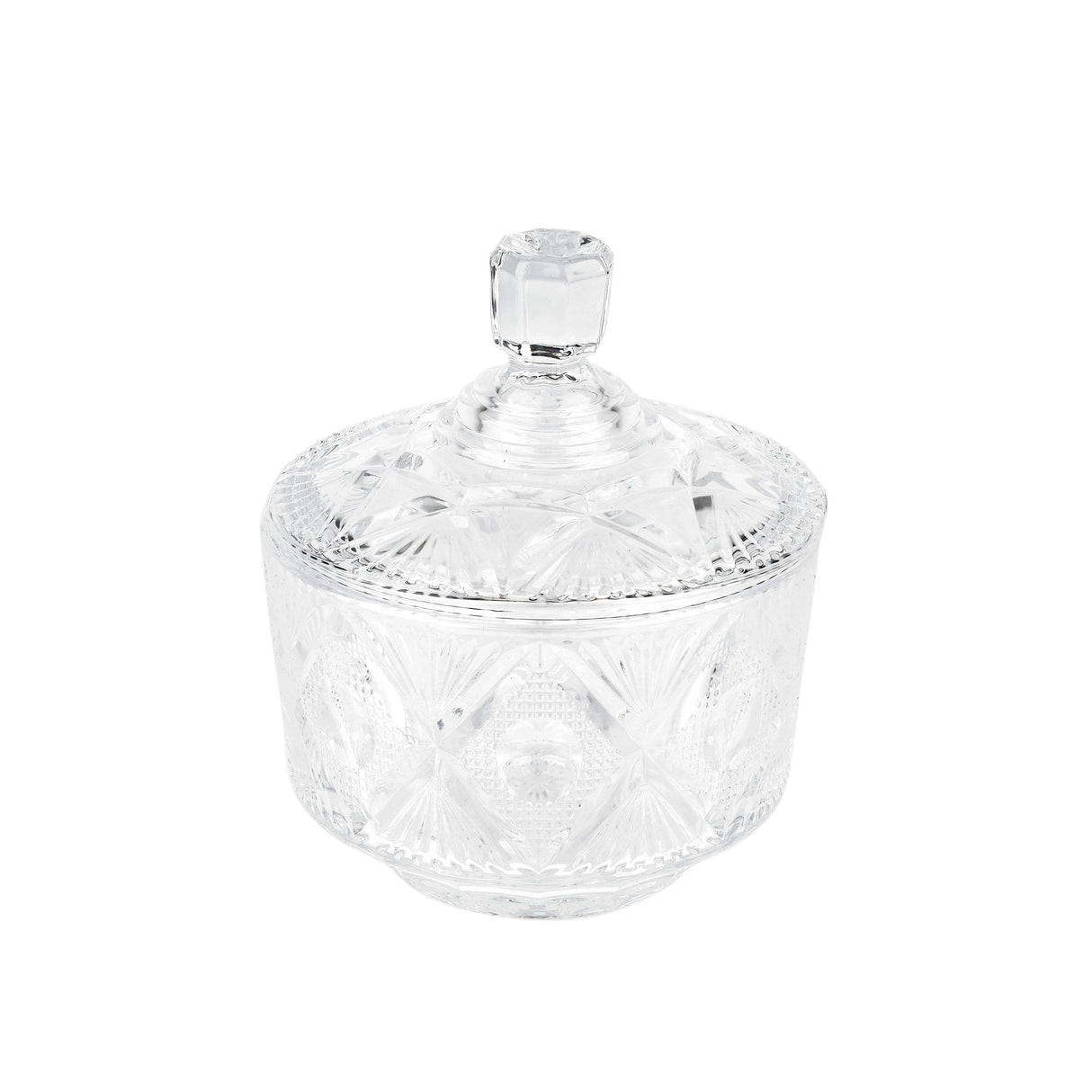 Royalford RF12798 Premium Glass Candy Jar with Lid| made from lead-free soda-lime glass & odor-free| dishwasher safe, ideal for storing candies, dry fruits & snacks|