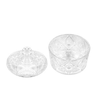 Royalford RF12798 Premium Glass Candy Jar with Lid| made from lead-free soda-lime glass & odor-free| dishwasher safe, ideal for storing candies, dry fruits & snacks|