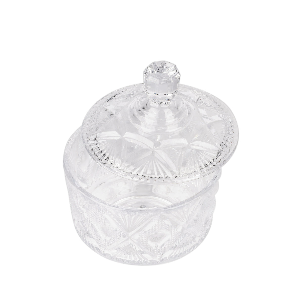Royalford RF12798 Premium Glass Candy Jar with Lid| made from lead-free soda-lime glass & odor-free| dishwasher safe, ideal for storing candies, dry fruits & snacks|