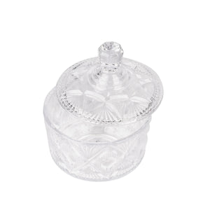 Royalford RF12798 Premium Glass Candy Jar with Lid| made from lead-free soda-lime glass & odor-free| dishwasher safe, ideal for storing candies, dry fruits & snacks|