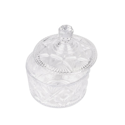 Royalford RF12798 Premium Glass Candy Jar with Lid| made from lead-free soda-lime glass & odor-free| dishwasher safe, ideal for storing candies, dry fruits & snacks|
