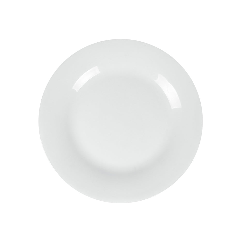 Royalford RF12801 Opalware Dinner Plate Set | 10 Inch 3 Piece Premium White Dinner Plates | Durable Food Grade Opal Glass Plates|  Dishwasher & Freezer Safe Tableware