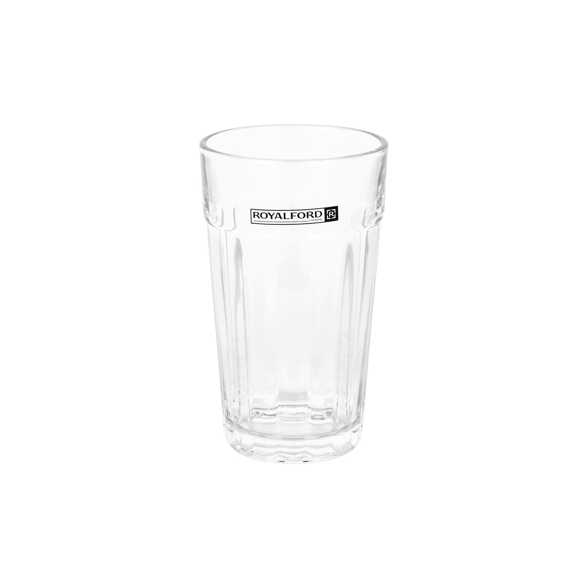 Royalford RF12807 3PC Glass Tumbler Set |  330ml Lead Free Soda Lime Glass |  Dishwasher Safe |  Durable Water, Juice and Soft Drink Glass Set with Classic Design