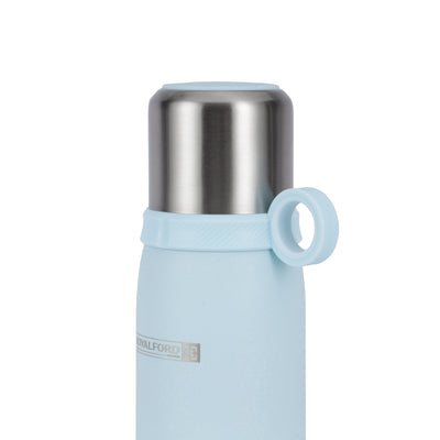 Royalford RF12824 600ml Stainless Steel Vacuum Bottle | Double Wall Insulated Flask | SS304 Inner | Leak-Resistant Hot & Cold Water Bottle for Travel, Office & Gym Use