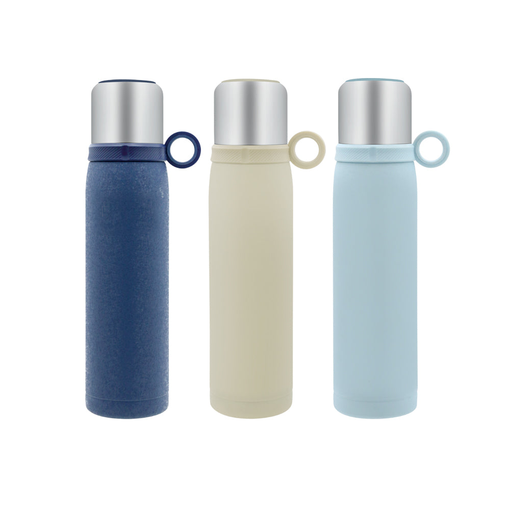 Royalford RF12824 600ml Stainless Steel Vacuum Bottle | Double Wall Insulated Flask | SS304 Inner | Leak-Resistant Hot & Cold Water Bottle for Travel, Office & Gym Use