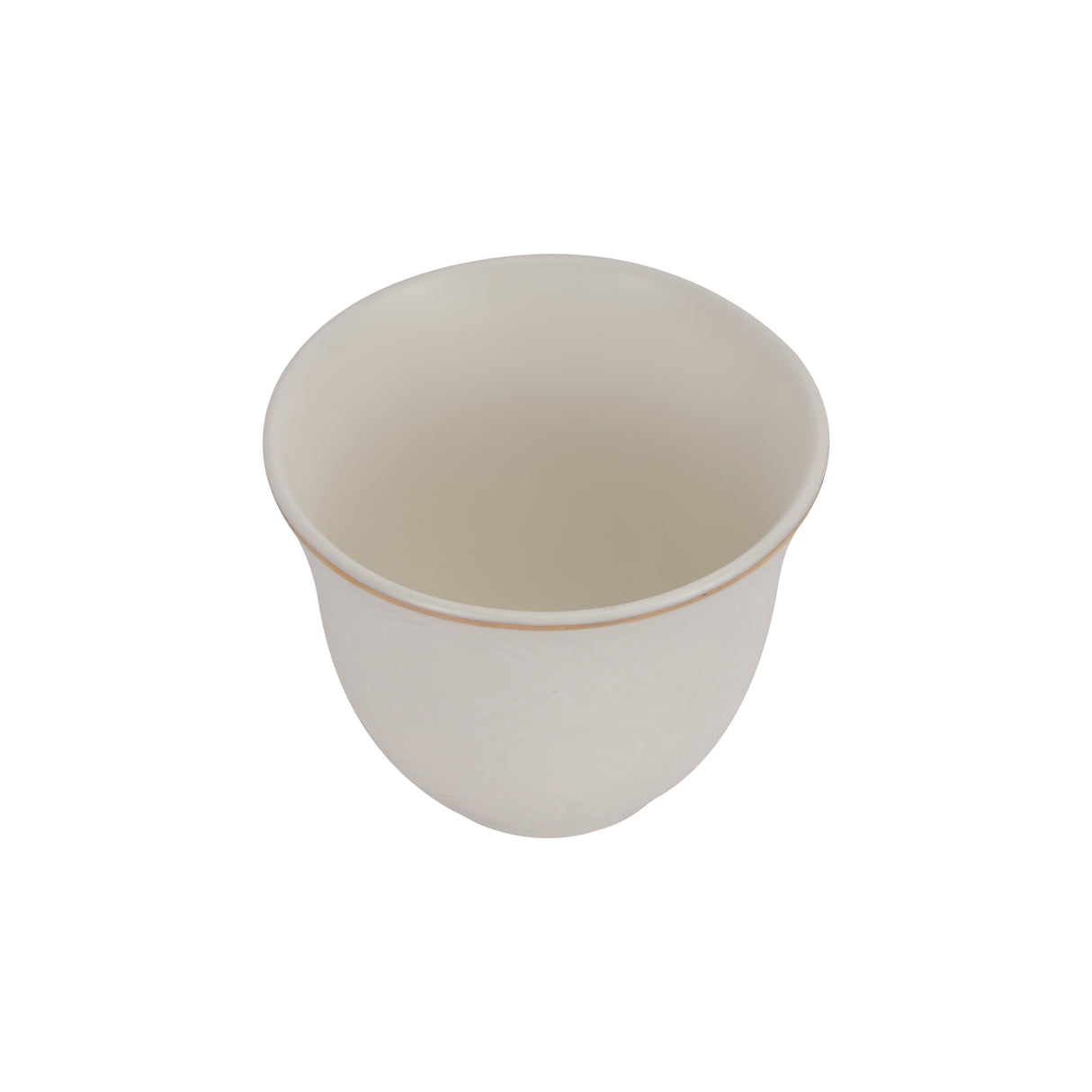 Royalford RF12826 12PC Bone China Cawa Cups 80ML| Premium White Espresso & Arabic Coffee Cups | Lightweight | Chip-Resistant | Microwave, Freezer & Dishwasher Safe